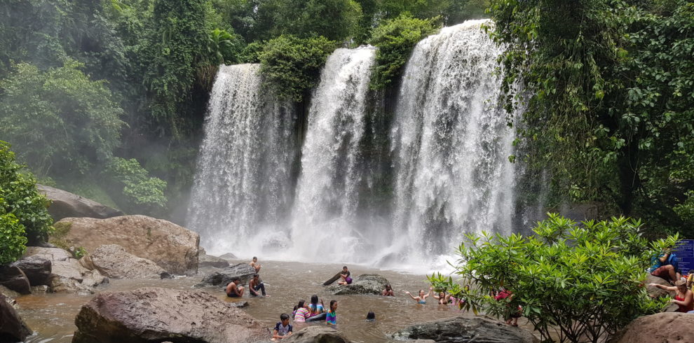 Пном Кулен водопад